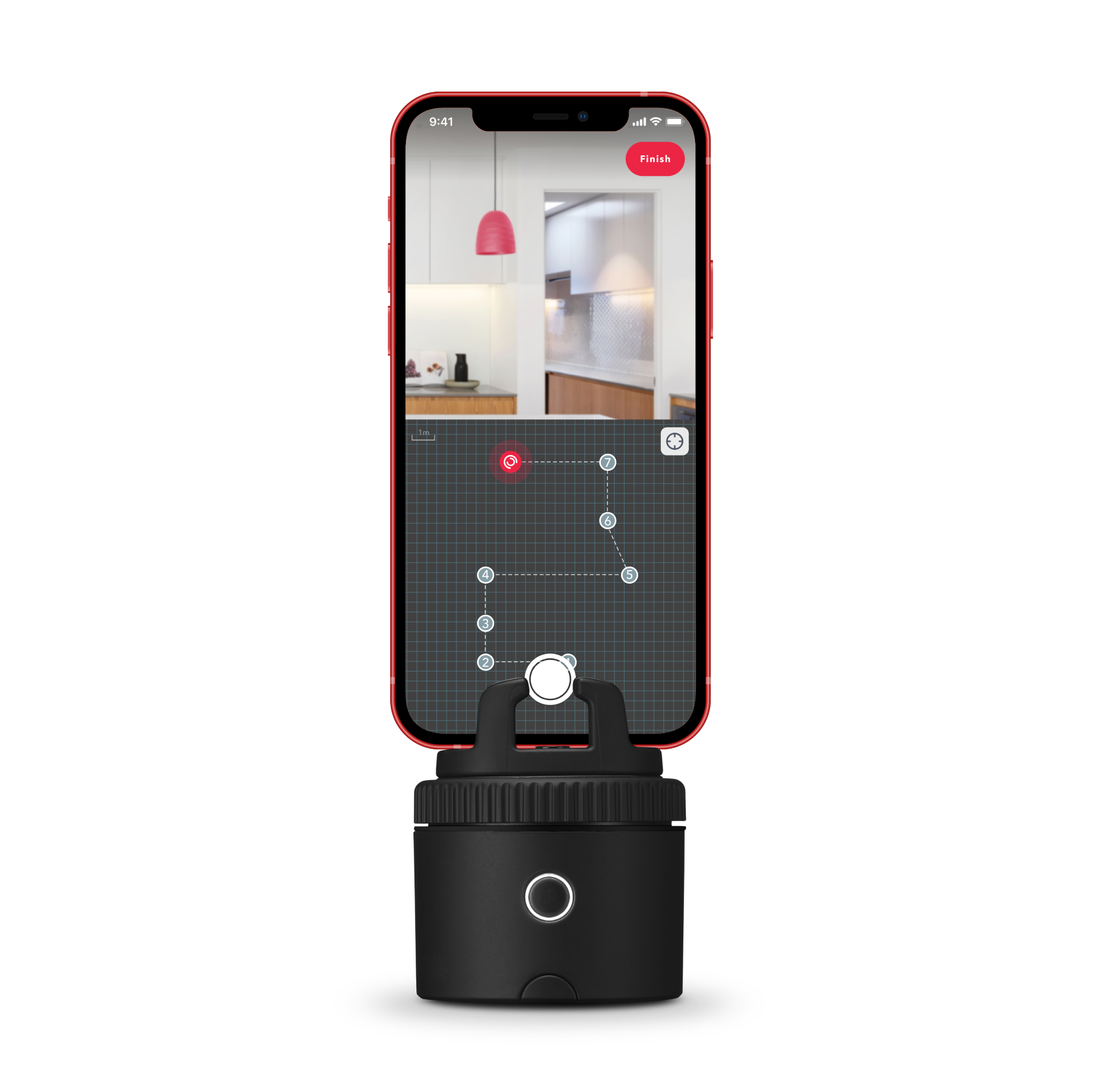 Pivo Pro smartphone mount with auto-tracking for handsfree video, virtual tours, and presentations