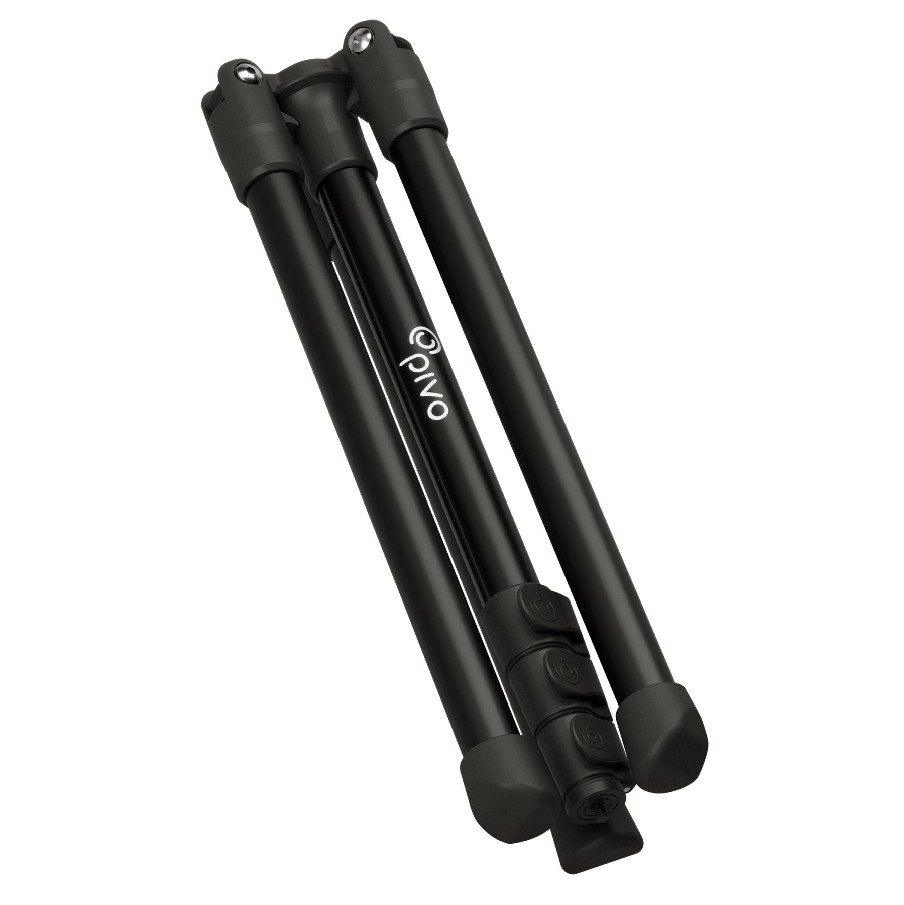 Pivo 63" extendable cell phone and camera tripod folded compactly.